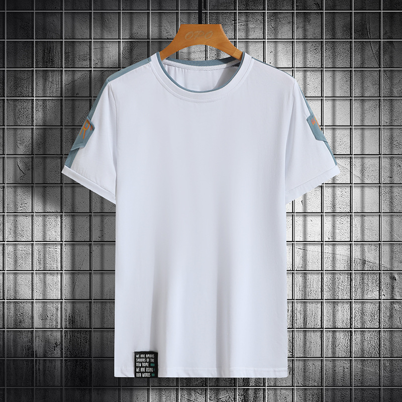 2025 nuevo estilo deportivo de manga corta para hombres verano transpirable y cómoda camiseta de algodón para hombres fitness corriendo casual camiseta de media manga