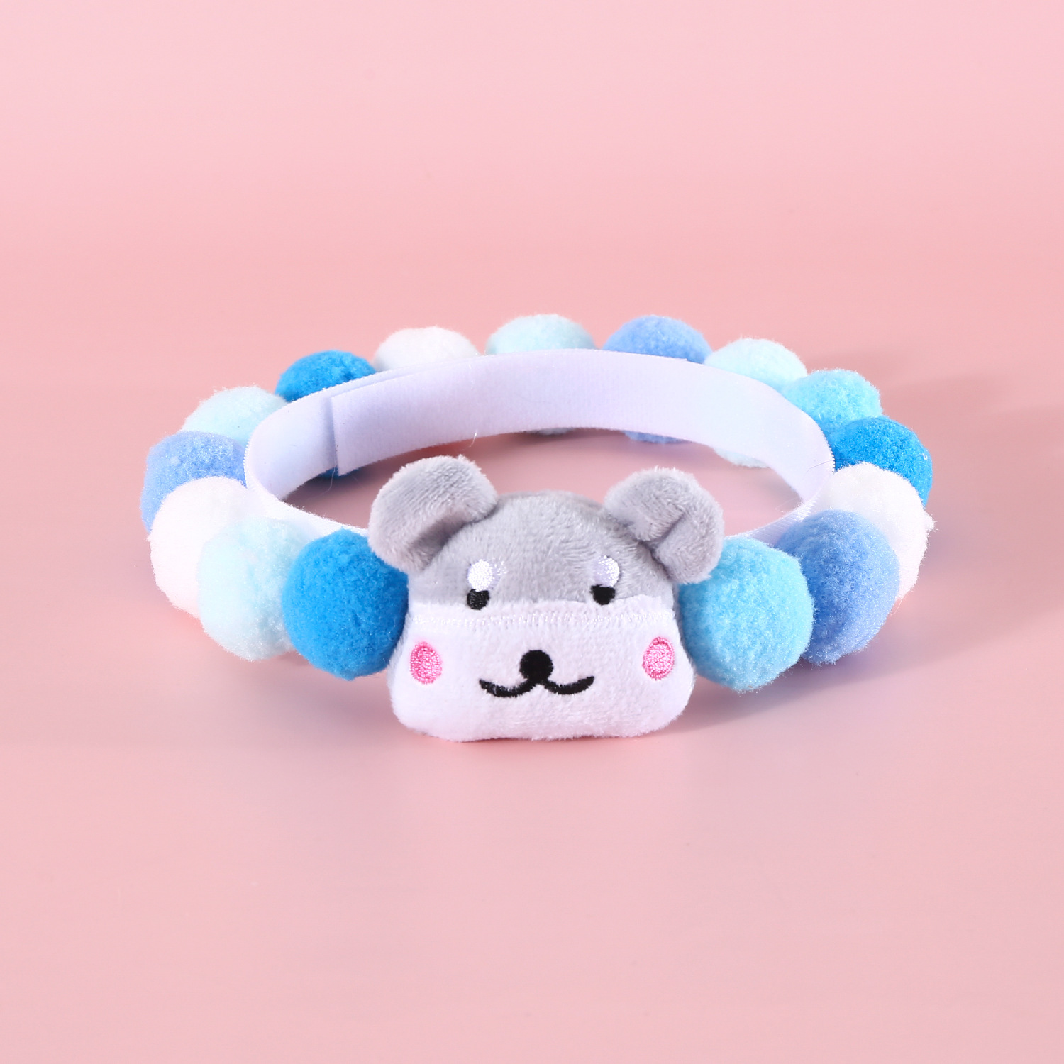 Perro de mascota Gato Shiba Inu Corgi Fadu dibujos animados peluche Teddy coloridos dulces collares de bolas collares de cumpleaños