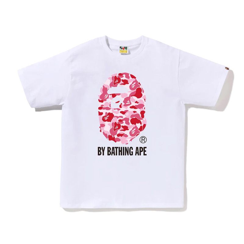 Cross-Border Wholesale Trendy Brand Bape Ape Head Short-Sleeved Shark Top T-Shirt Supply 240g Half-Sleeved