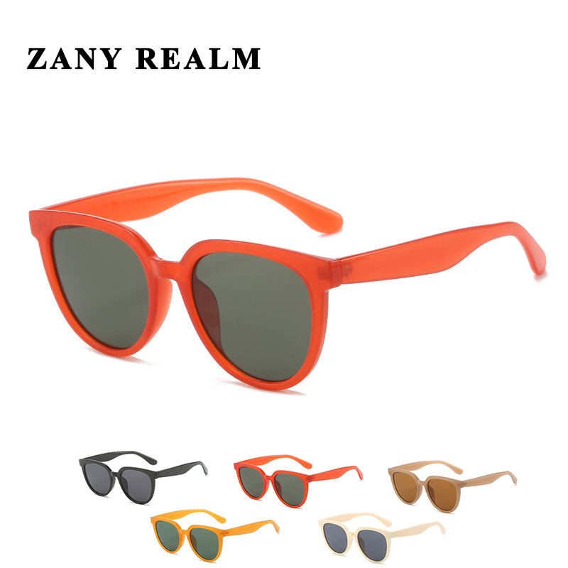 En Stock Red rojo marrón gafas de sol Pequeño Libro Rojo Xu Hongdou mismo sol-prueba gafas UV400 fabricante 3898