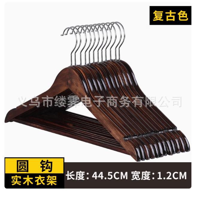 percha de ropa de madera gruesa sin marcas hotel trajes percha de ropa de hombre y mujer hotel armario percha de ropa de ropa de cama