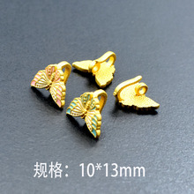 宋锦搭配扣头铜扣头 diy串珠配件多巴胺蝴蝶压襟扣尾扣烧蓝蝴蝶扣