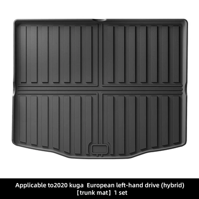 Trunk Mat: Mat Tpe Fully Environmentally Friendly - 20-models-of-kuga-european-left-hand-drive-hybrid-trunk-mat-21-upgraded-model-black