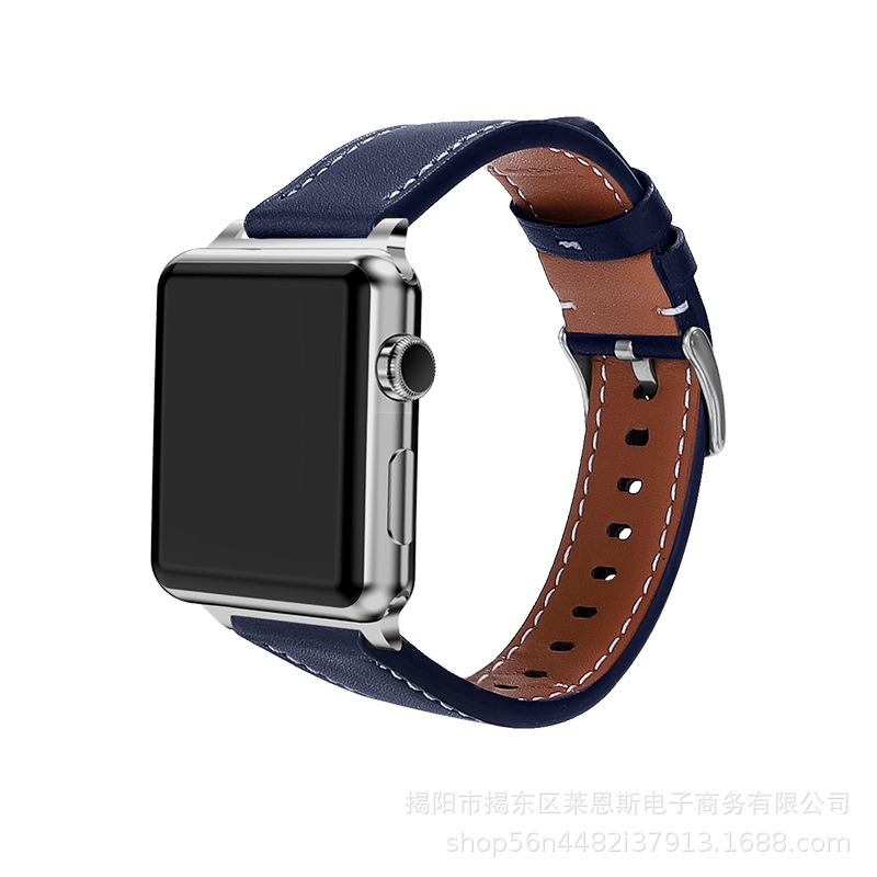 PGGT3-blue 화이트 라인-실버 버클-실버 인터페이스