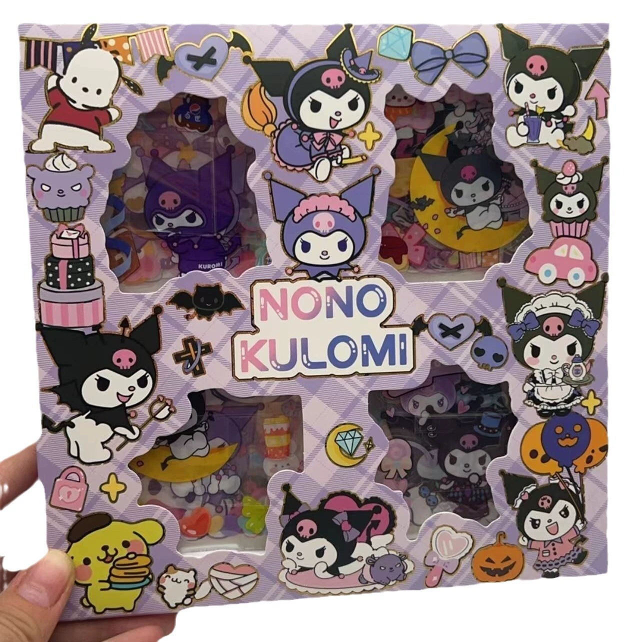 Стикеры Sanrio 100 штук без повторения Kolo Mi Jade Guogou Вертка Подарочная коробка наклейки для девушек детей детский справочник