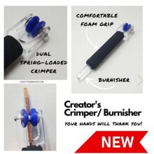 跨境新品Foil Crimper Burnisher铝箔压接机抛光机压接箔片并抛光