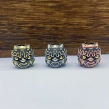 黄铜军迷用品挂件貔貅刀坠纯铜手串配珠军刀小吊坠手机挂件铜散珠