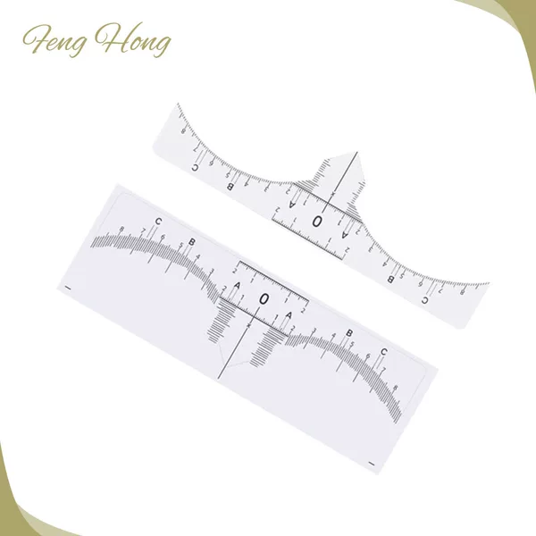 Embroidery PVC eyebrow paste eyebrow design standard eyebrow ruler three-point positioning balance eyebrow Card Factory Direct label