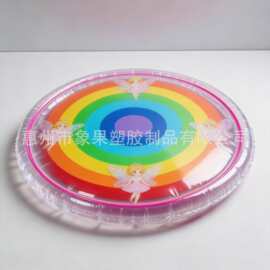 PVC新款设计彩虹充气拍水垫婴儿爬行垫宝宝玩乐充气玩具儿童坐垫