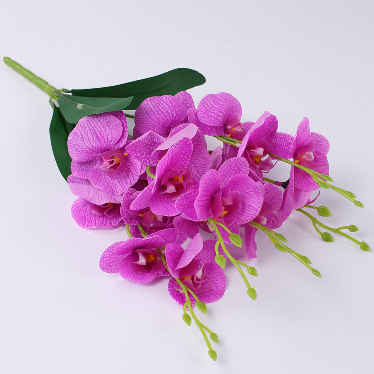 Artificial mariposa orquídea flor artificial mini pequeña orquídea decoración del hogar Accesorios de fotografía decoración bonsai arreglo floral Accesorios