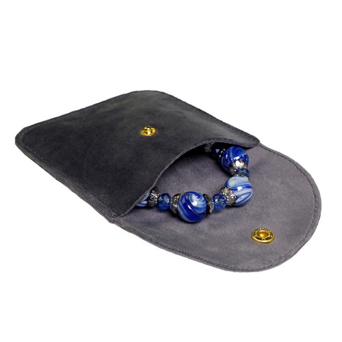 Wenwan bracelet storage bag velvet bag walnut watch jewelry bracelet jewelry bag velvet buckle bag jewelry packaging bag