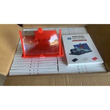 装柜拼柜手机支架桌面屏幕放大器10寸12寸3D高清放大镜折叠可折叠