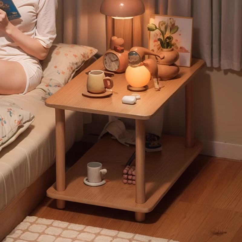 Mesa de cabezal de cama simple y moderna, cabezal de cama de lado pequeño, varios dormitorios de alquiler doméstico, pequeño estante de cabezal de cama de lado estrecho.