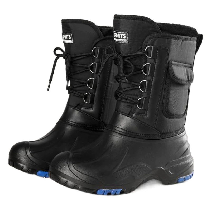 2022 новые непромокаемые и стальные гвозди мужские зимние сапоги рыболовная обувь Внешняя торговля зимние сапоги на флисовой подкладке толстые зимние сапоги