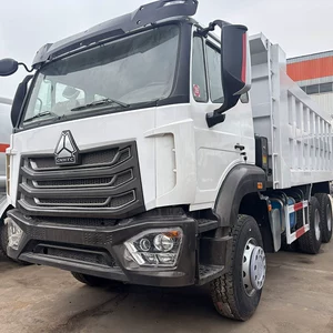 Dump truck cross-border export of refurbished Sinotruk HOWO 6×4 self-loading truck for mining use