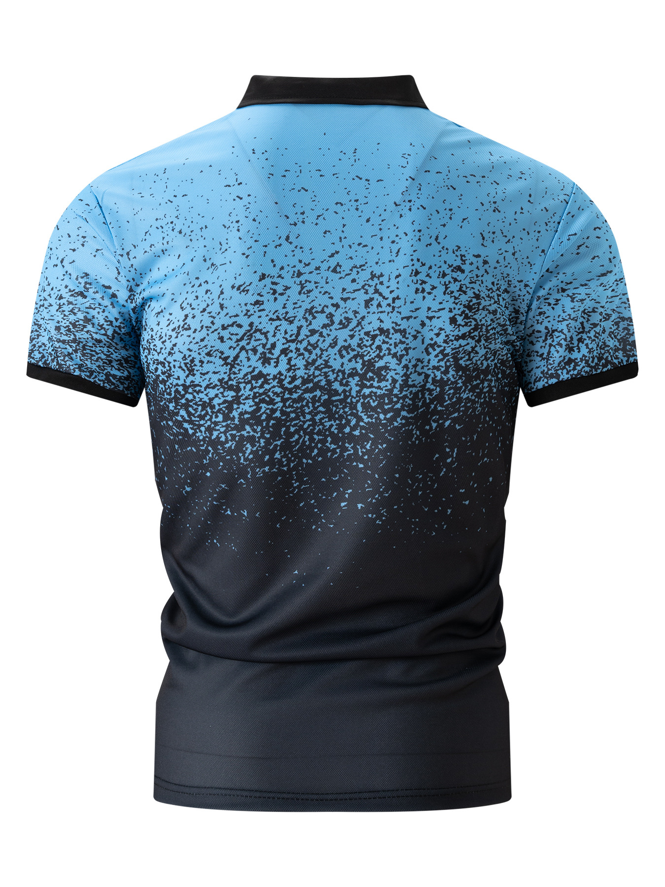 Polo estiva da uomo Ins, maglietta sportiva con stampa sfumata, tie-dye e asciugatura rapida_voghion.com