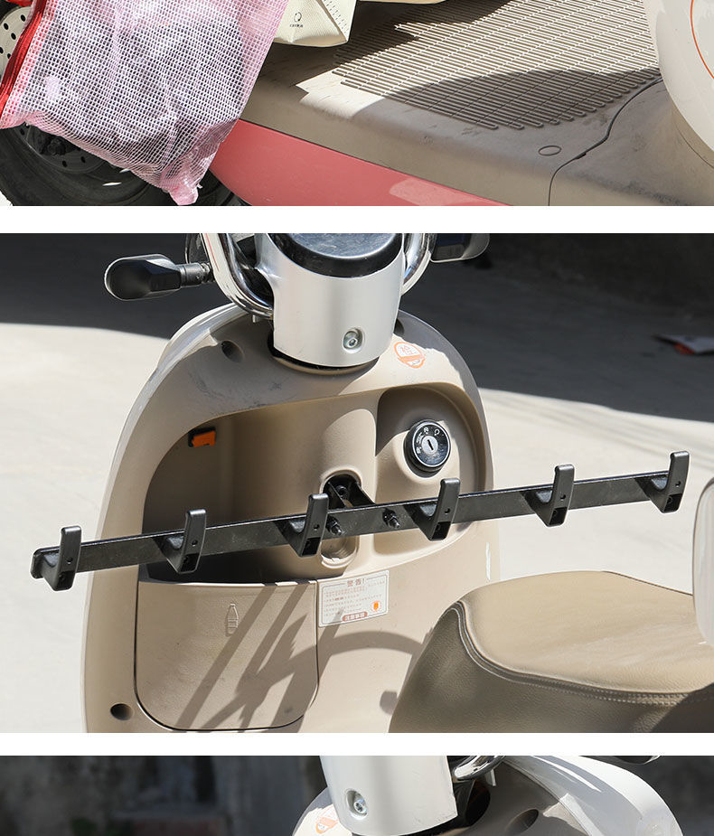 New Takeout Electric Vehicle Hook Crossbar Row Front Extension Meal Hook Universal Rider Delivery Fixed Rack