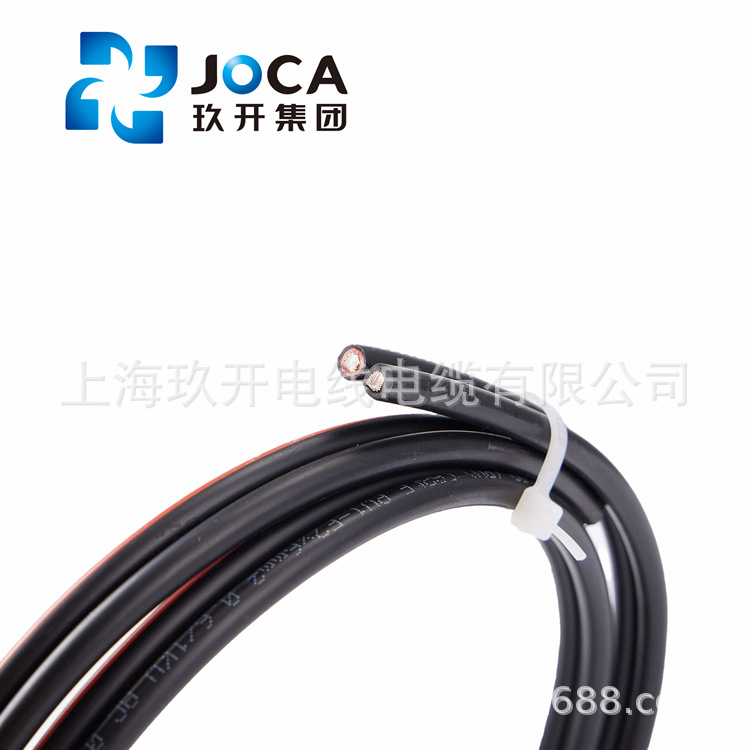 光伏双并线TUV 2PfG/1169 2*4mm2辐照无卤TUV认证 厂家直销 玖开