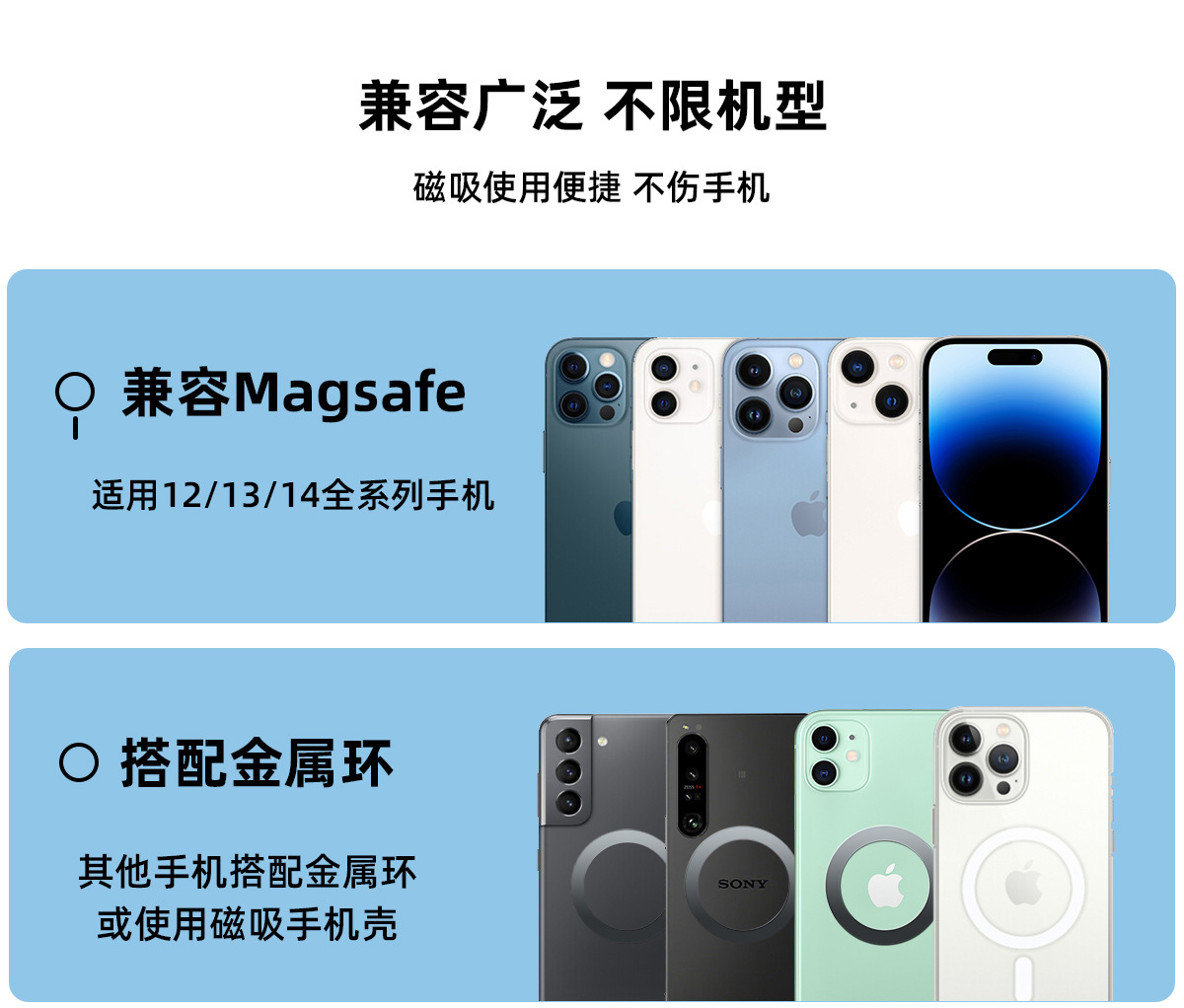 magsafe强磁吸车载手机支架 苹果12/13新