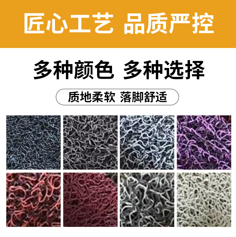 White Pvc Coil Floor Mat Roll Material Car Floor Mat with Nail Backing Printed Uv Printed Carpet Uv Anti-Slip for Home Use