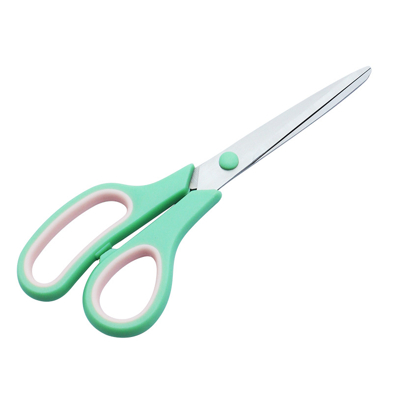 Productos calientes transfronterizos de 8.5 pulgadas tijeras de oficina de acero inoxidable tijeras domésticas multipropósito mangos cómodos tijeras de costura hechas a mano