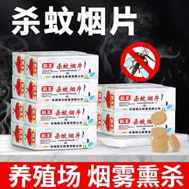 鹤王灭蚊烟片雾蚊香片驱杀蚊烟片强效烟熏老式家用灭蚊宝杀虫药片