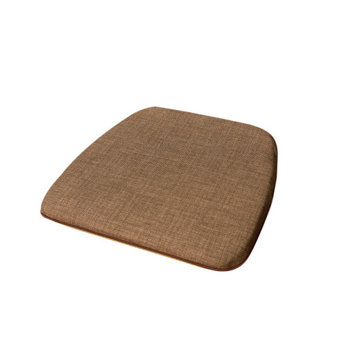 Chinese linen strap seat cushion wholesale U-shaped horseshoe-shaped cotton and linen non-slip breathable dining chair cushion removable and washable chair cushion