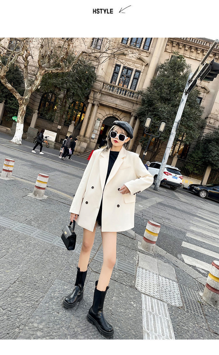 British Style Women's Blazer Jacket High-end Casual Fashion Coat_voghion.com