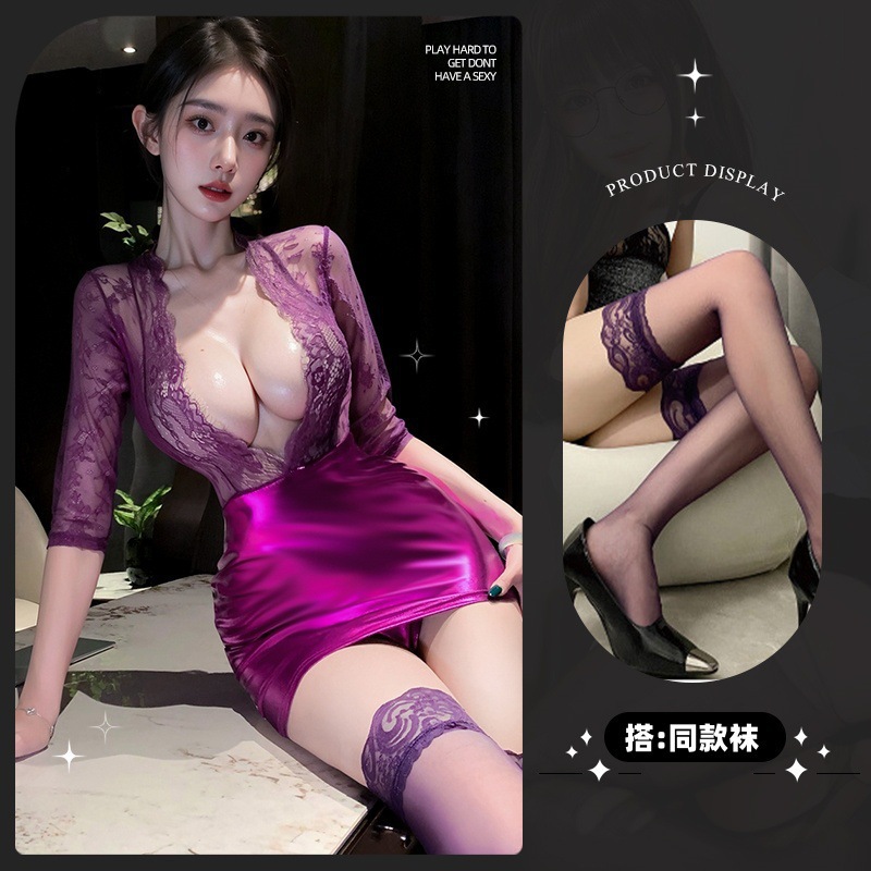 2516 퍼플[원피스+T바지]+양말 4호 퍼플
