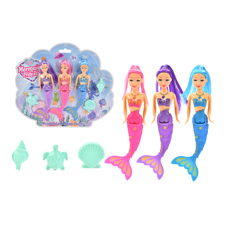 Nuevos juguetes de buceo de verano transfronterizo para niños, entrenamiento en la piscina, agua, cabello corto negro, sirena, buceo, puerta de serpiente