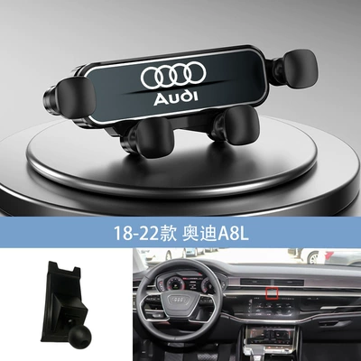 Car phone holder | navigation car gravity - black-18-22-audi-a8l