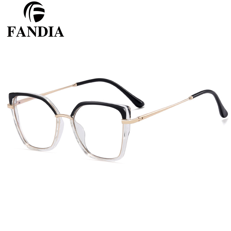 83606 nuevas gafas anti-luz azul damas simple ojos miopes con grados de moda marcos de gafas de color gradiente