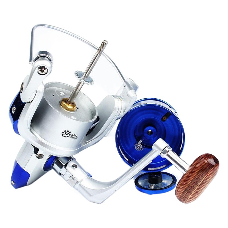 1000-6000 tipo 10-eje cabeza de metal rueda de pesca carrete de pesca rueda de pesca polea