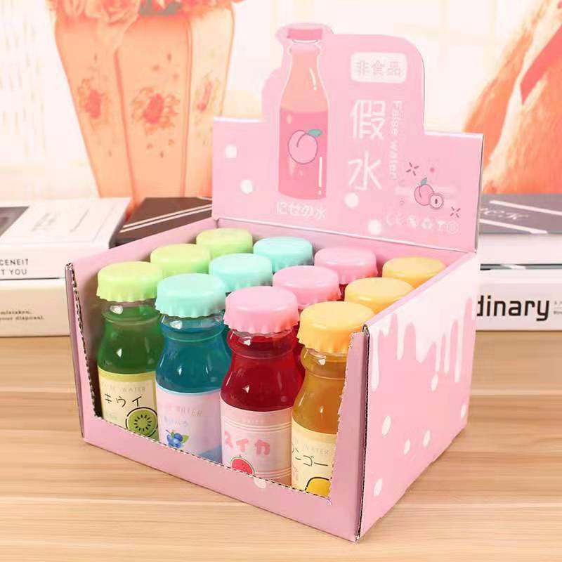 Net red fake cement soda bottle transparent fake water mermaid Ji dream girl fake water color mud wholesale factory Net red fake cement soda bottle transparent fake water mermaid Ji dream girl fake water color mud wholesale factory