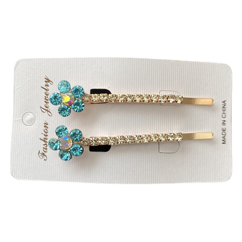 Una variedad de onda de diamante clip de pelo recto horquilla clip lateral boutique dos yuanes tienda de accesorios de cabeza de suministro