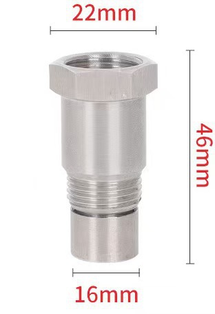 M18X1.5 threaded oxygen sensor curved cutout nut plug 304 stainless steel auto parts catalytic converter