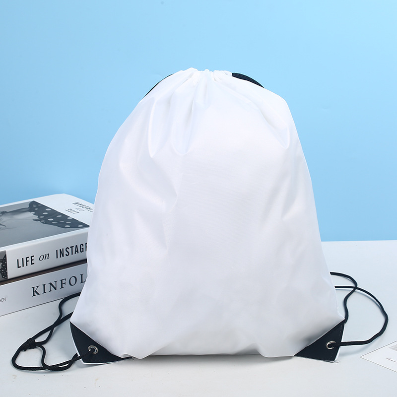 Bolsos de poliéster, mochila de Maratón de baloncesto al aire libre, bolsa de recogida de cuerda de tela de Oxford personalizada