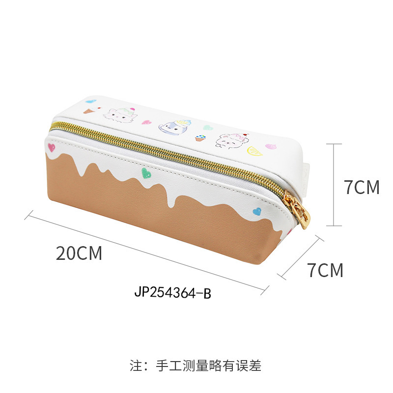 新型シンプルなレトロな男女中学校の小容量の贈り物の文房具は高校の授業の大容量の文房具の袋を包みます。|undefined