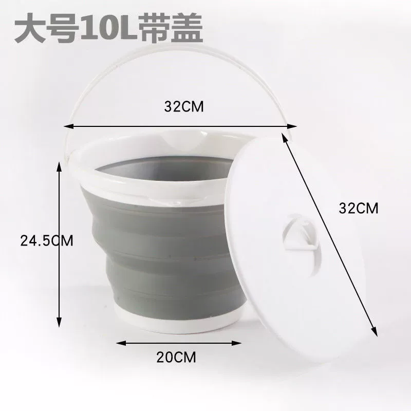 Foldable handheld universal bucket for traveling