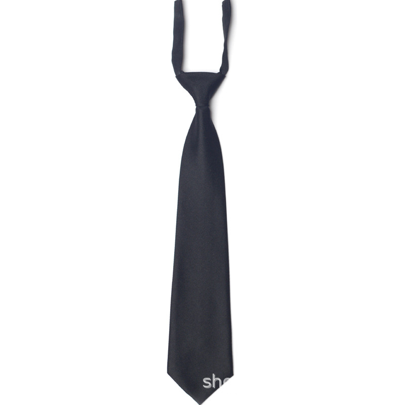 Jk Tie Knot-Free College Style Women's Uniform Shirt Korean Version Unisex Zipper Hand-Tied Dk Tie Fashion Japanese Trend