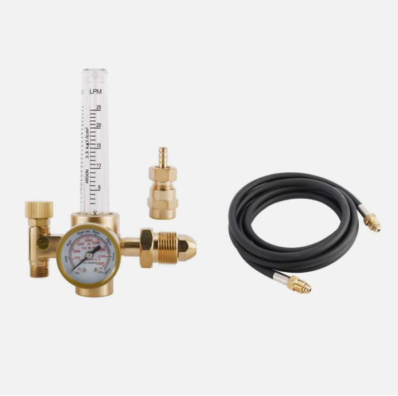氩气CO2 Mig Tig流量计调节器 25LPM 气体焊机仪表带10FT气体软管