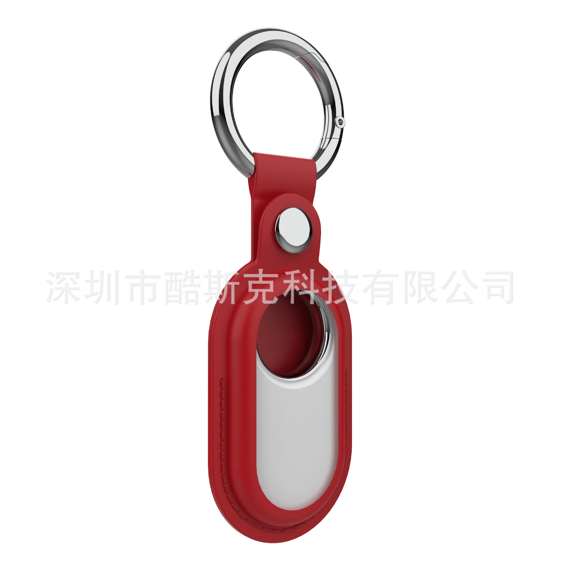 Adecuado para Samsung SmartTag2 funda protectora Samsung anti-perdida localizador cuero medio bolso llavero funda protectora