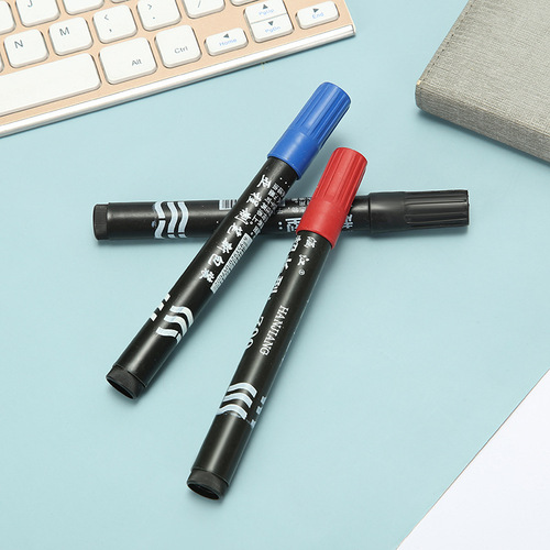 Oil-based black marking pen, commonly used marker pen for foreign trade packaging marking, logistics company express water-based marker pen