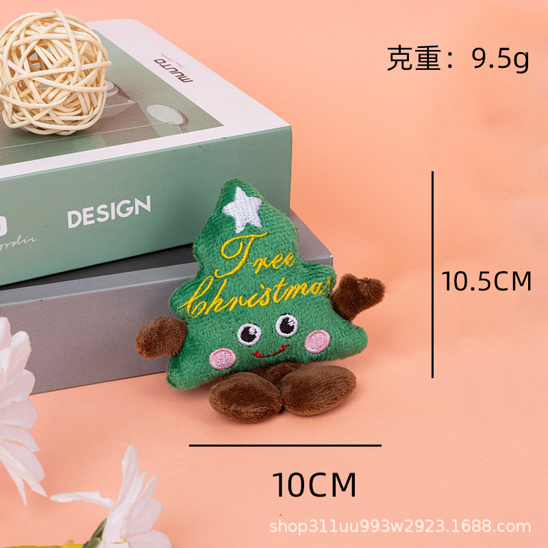 可爱卡通圣诞系列挂件毛绒玩具玩偶圣诞树姜饼人挂件圣诞节配饰|undefined
