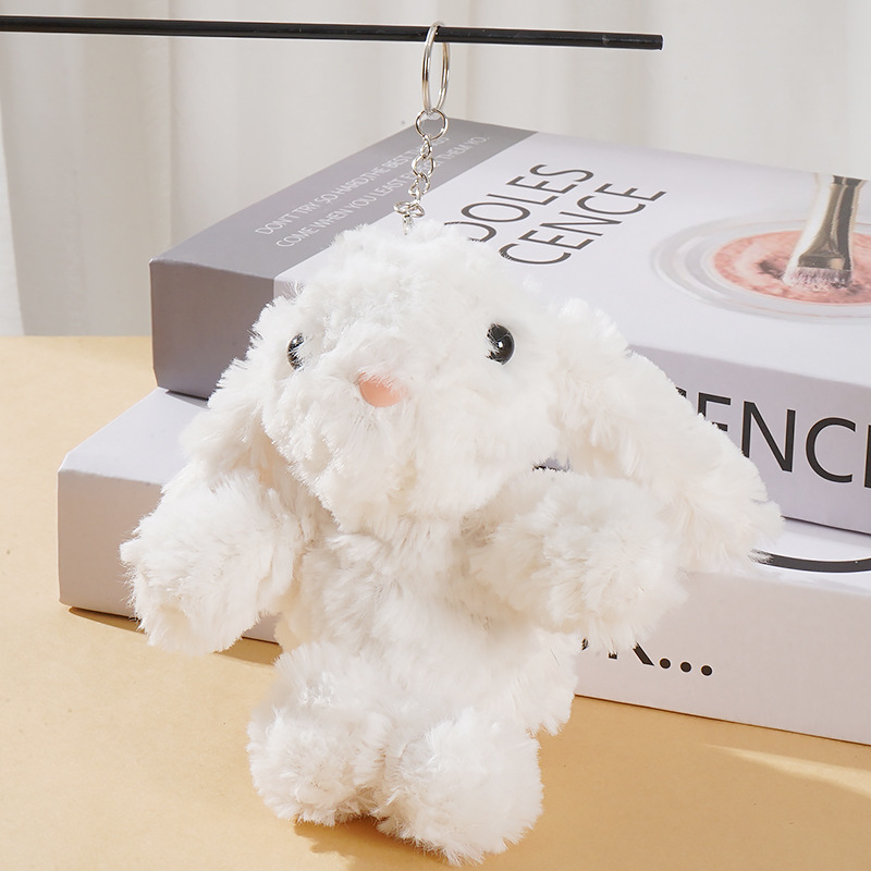 かわいい垂れ耳ウサギぬいぐるみクリエイティブ長耳ウサギ人形ウサギキーホルダーペンダントバッグペンダント|undefined