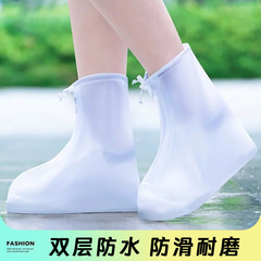 雨よけ靴カバー、滑り止め、厚手、耐摩耗性、雨や雪対策、アウトドア、男女兼用、中丈、子供用、複数サイズ選択可能