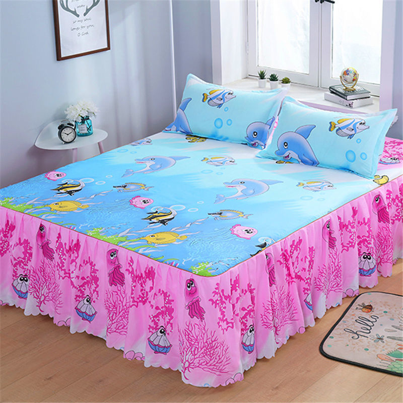 Una sola cubierta de cama de color sólido cubierta de cama de cama coreana sábanas de cama 1 m 1.5 / 2.0 m