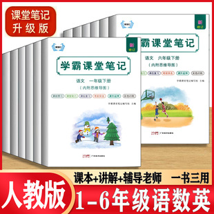 [Authentic Wholesale] 2025 Suitable for First Volume Class Notes for Grades 1, 2, 3, 4, 5 and 6 Chinese, Mathematics and English