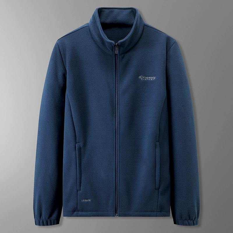 Толстый брат плюс жир плюс большой флисовый пиджак Мужская уличная куртка-кардиган Жирная флисовая куртка с свободным воротником