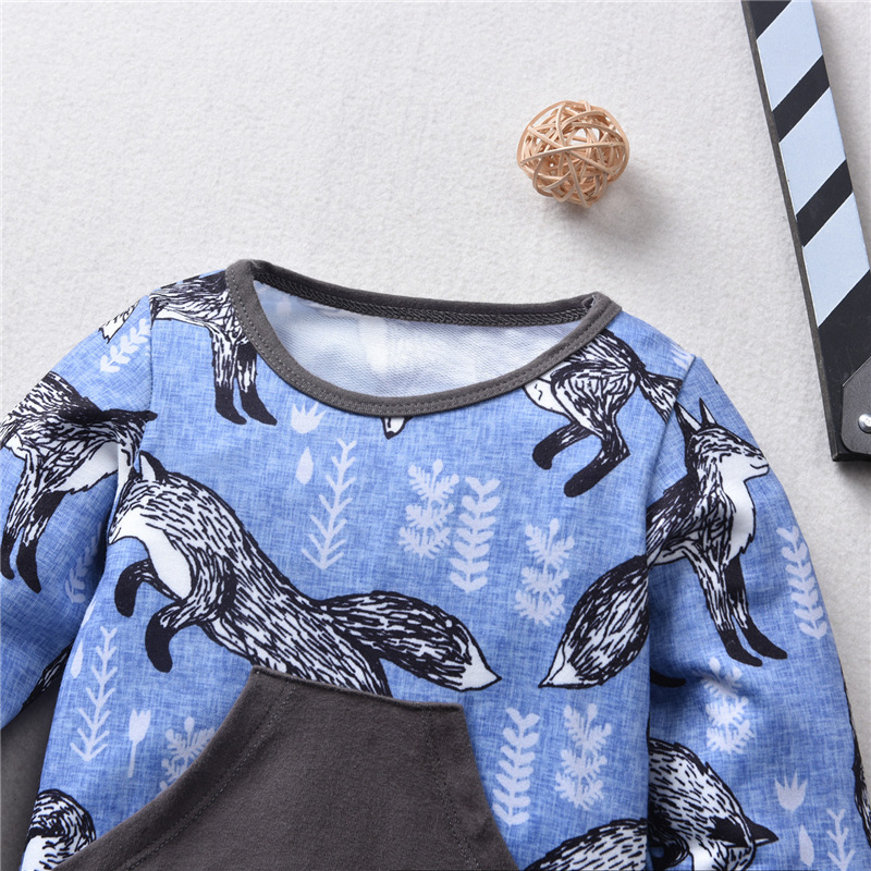 Children's Round Neck Thick Sweater Autumn And Winter Boy Sweater Suit display picture 8